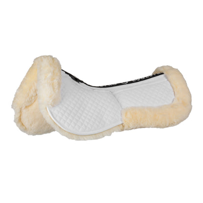 Cotton pad with pockets and sheepskin.