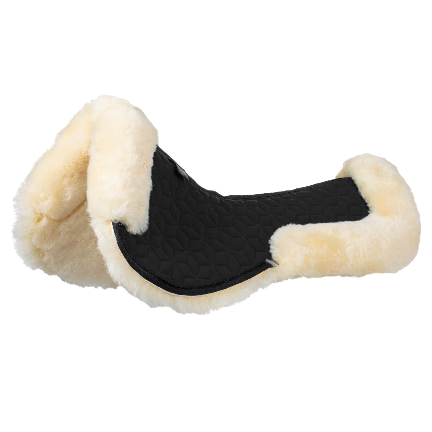 Technical fabric pad with sheepskin.