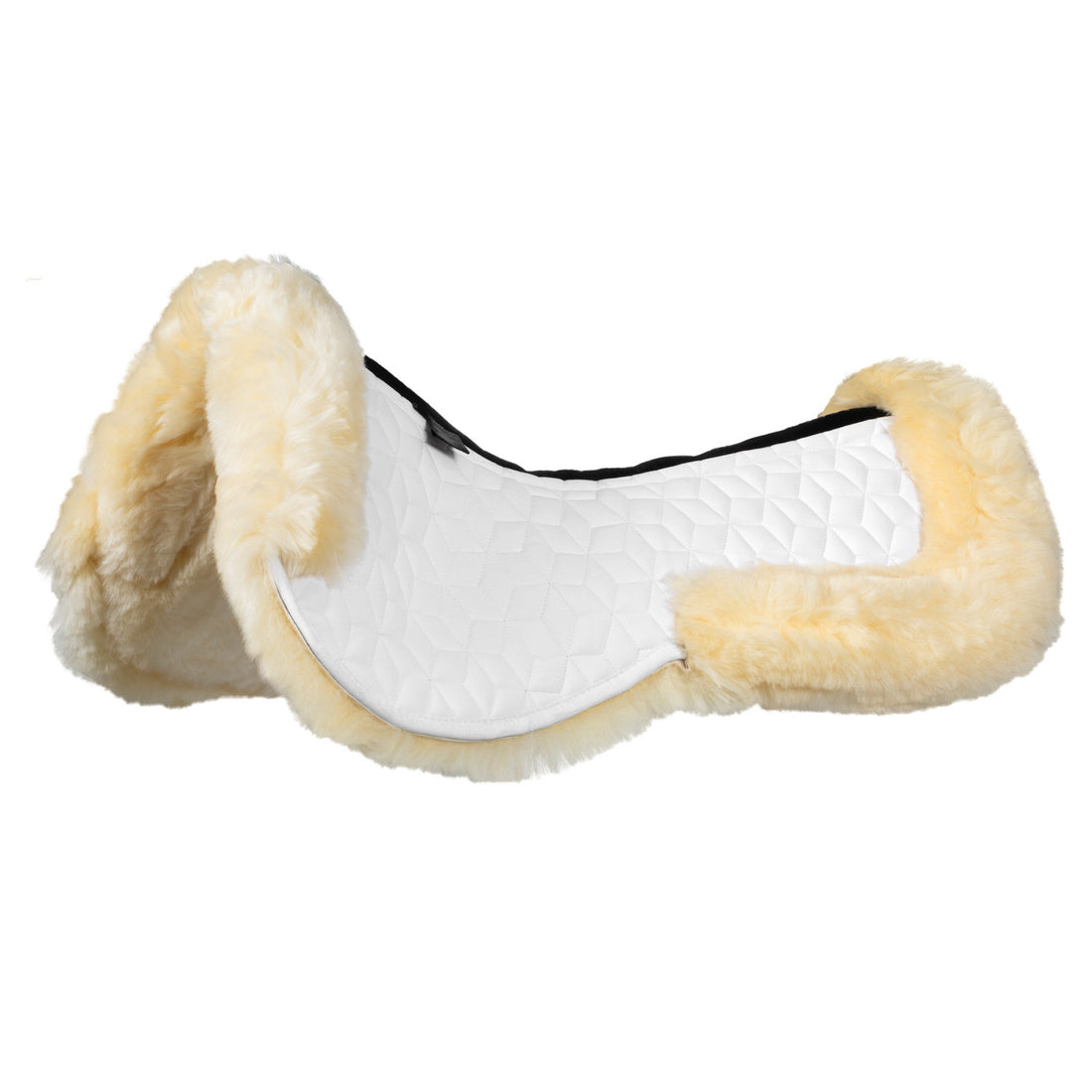 Technical fabric pad with sheepskin.