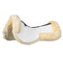 Technical fabric pad with sheepskin.