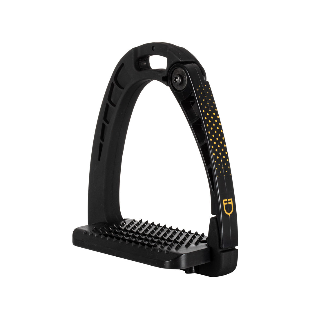 Junior stirrups side opening and wide tread.