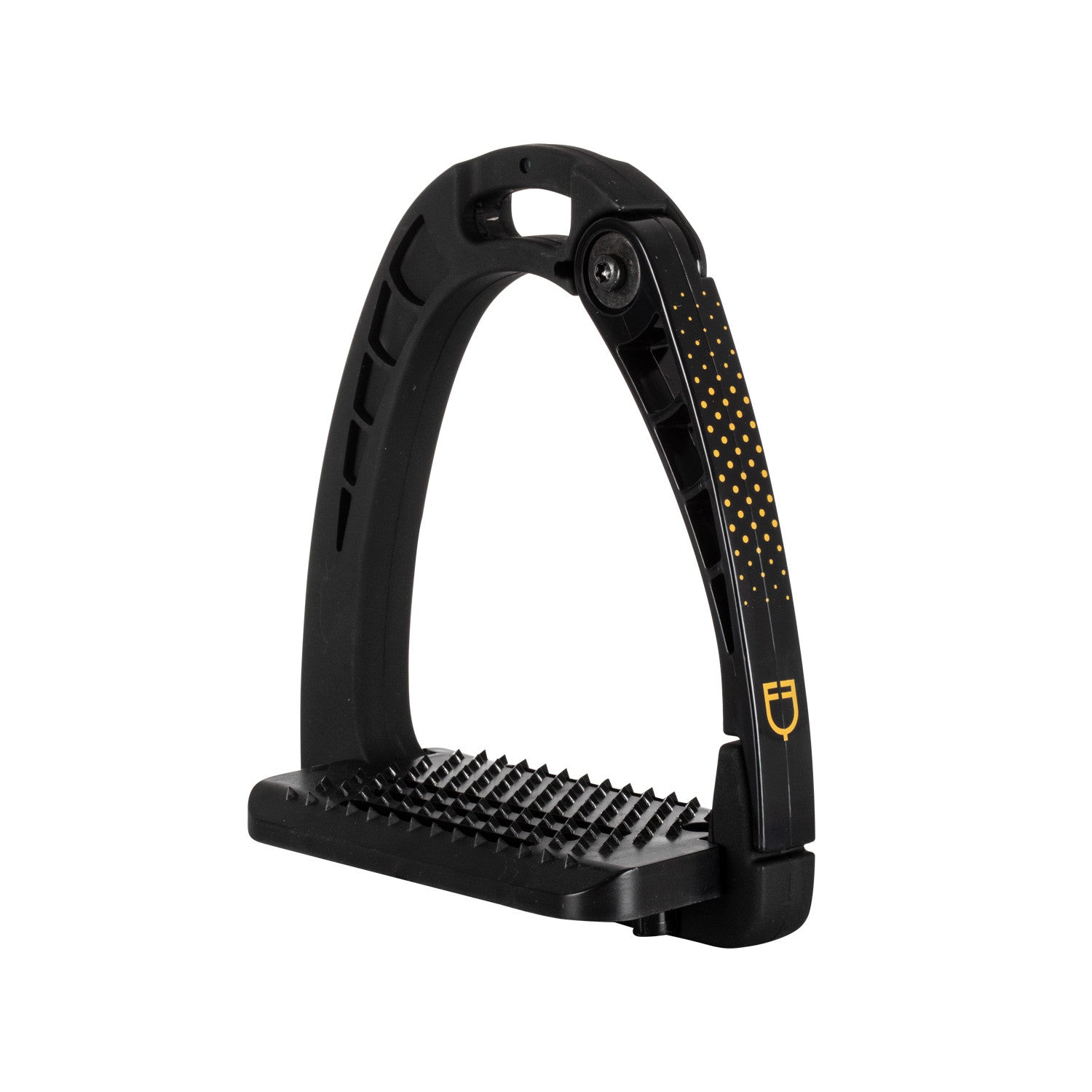 Junior stirrups side opening and wide tread.