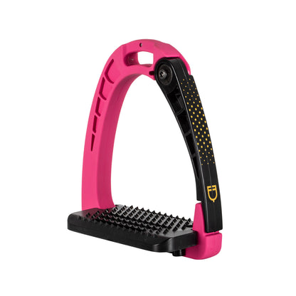 Junior stirrups side opening and wide tread.