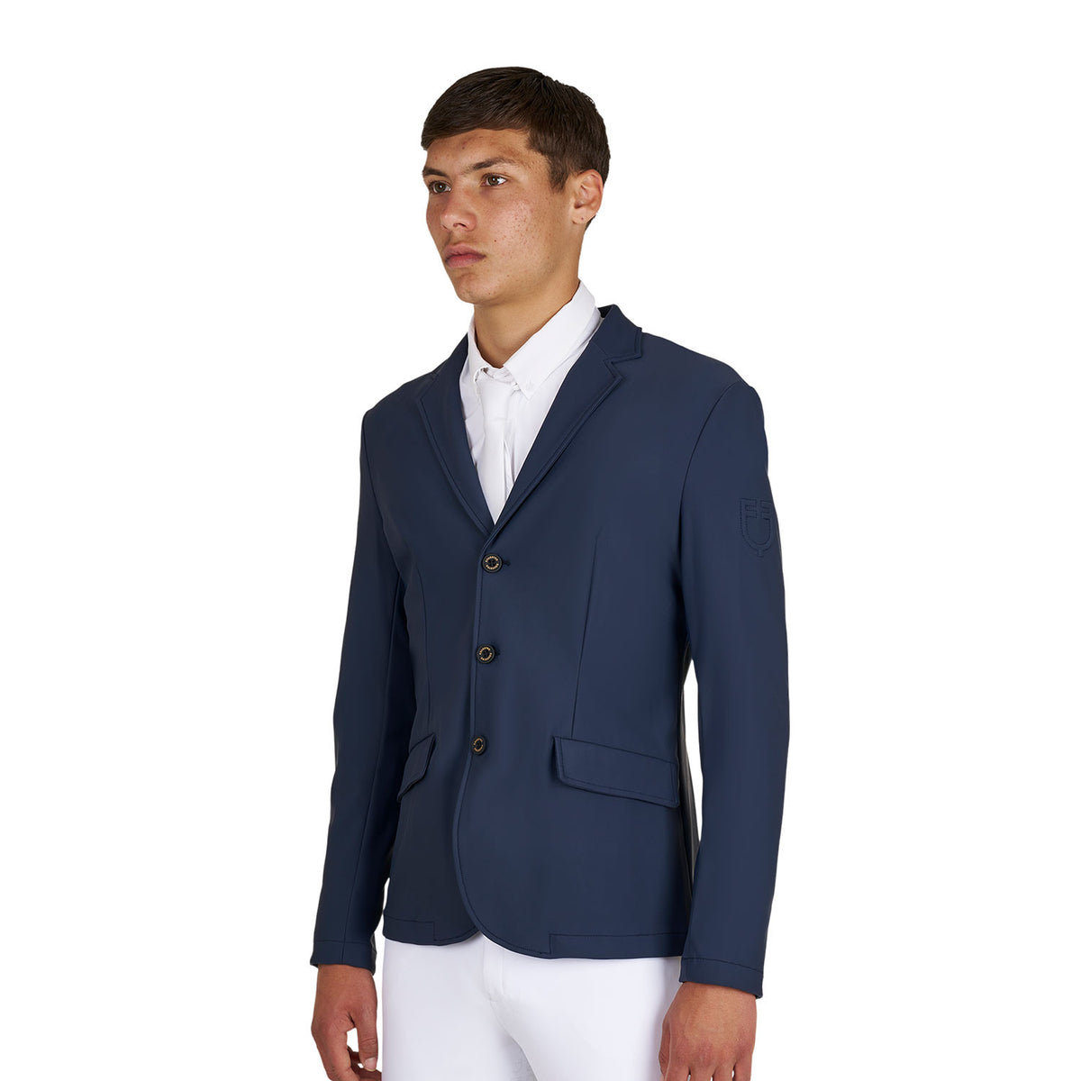 Equestro Mens Girasol Competition Jacket With Embossed Logo