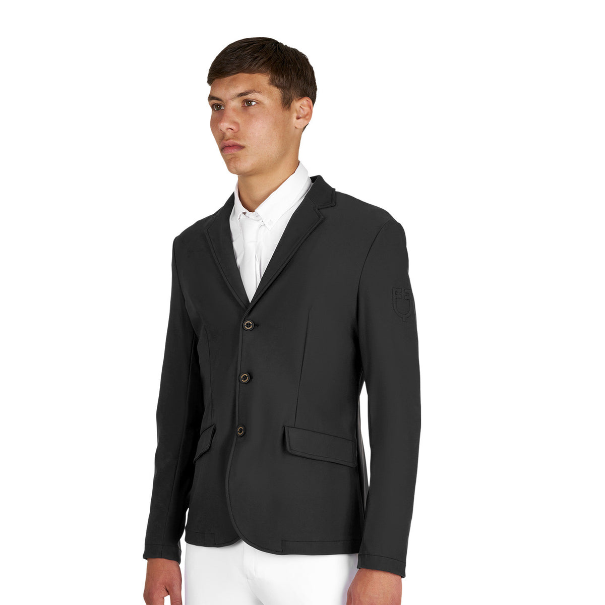 Equestro Mens Girasol Competition Jacket With Embossed Logo