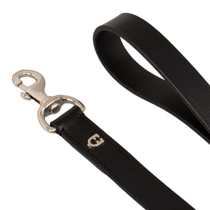 Equestro Leather Dog Leash With Geometric Pattern