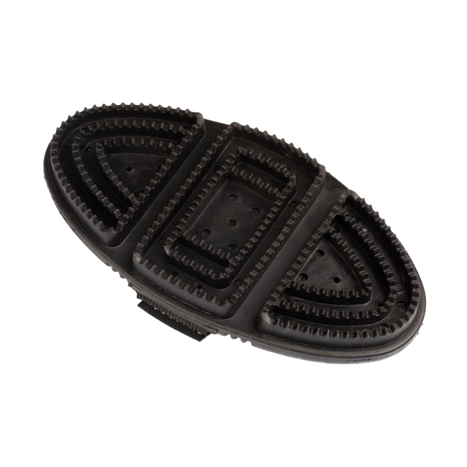 Flexible rubber curry comb.