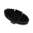 Flexible brush with short synthetic bristles.