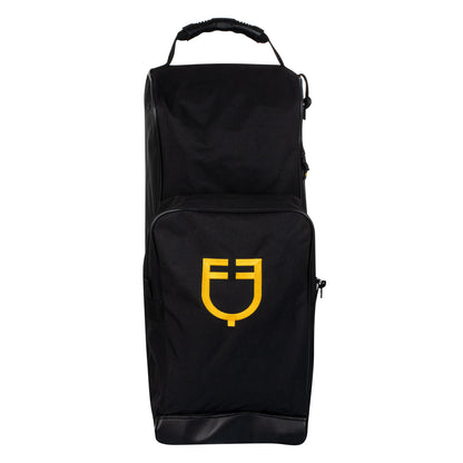 Boot and helmet bag with embroidered logo