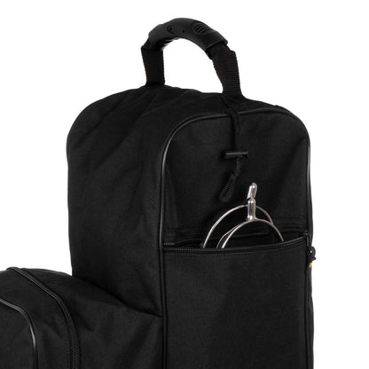 Boot and helmet bag with embroidered logo