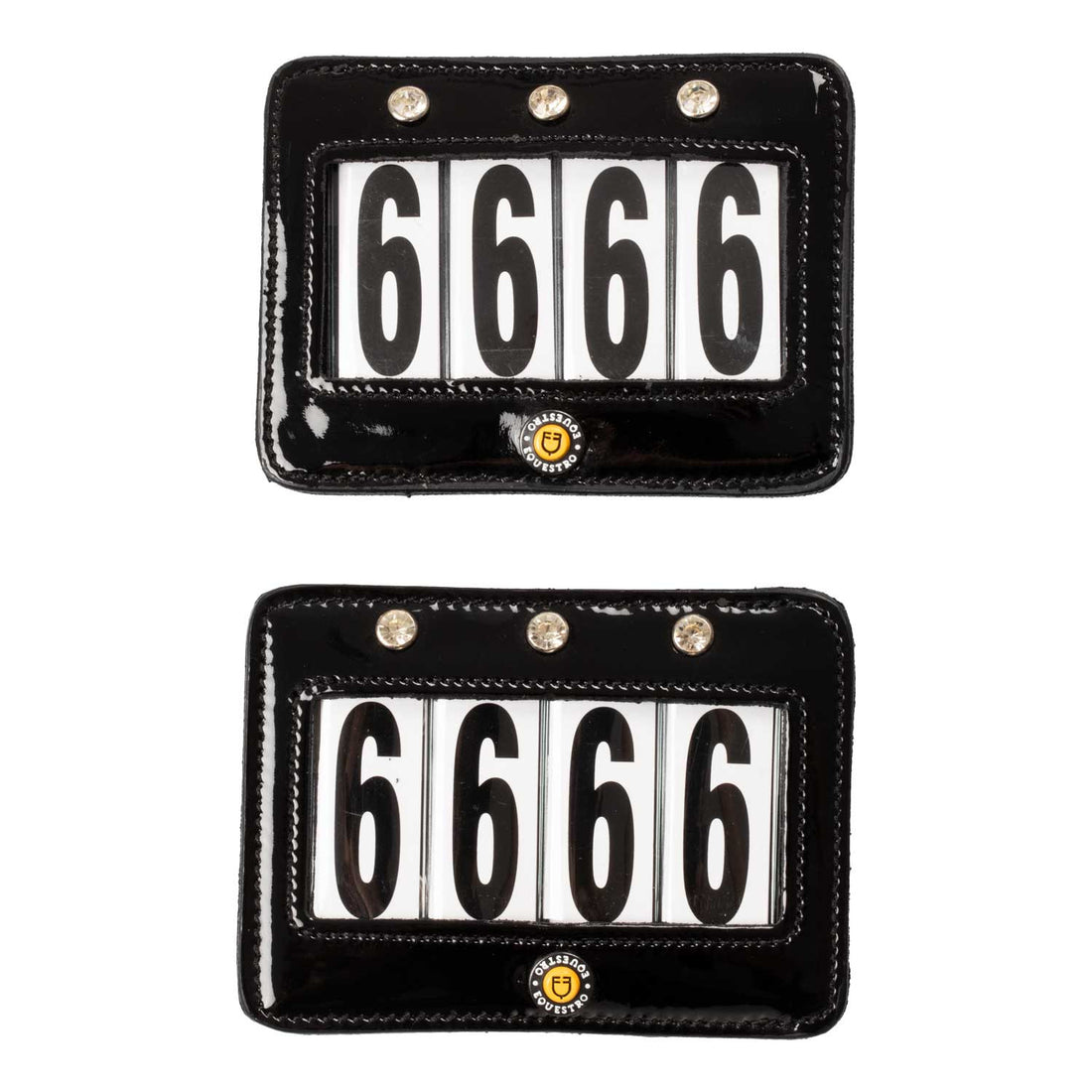 4 digits competition number holder with crystals.