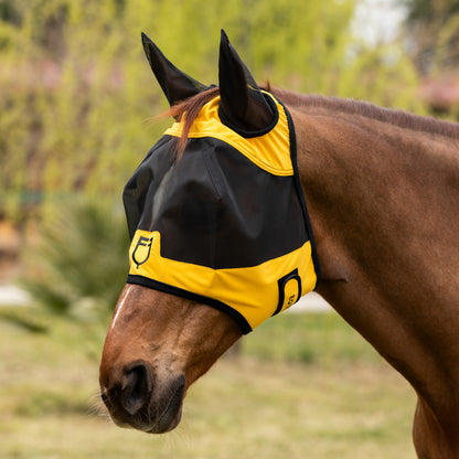 Fly mask with front logo.