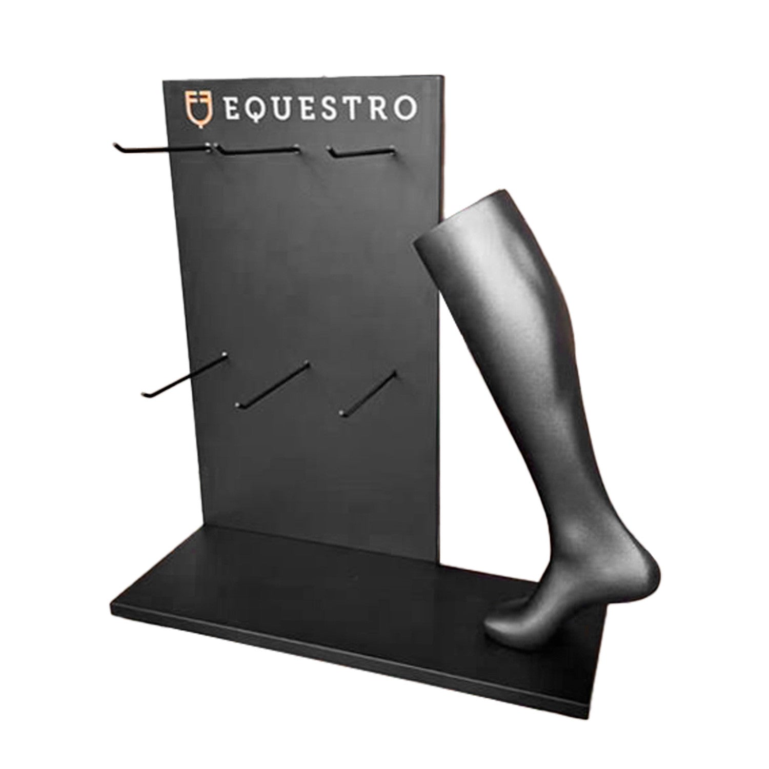 Black steel and plastic stockings display  L650/W250/H700 mm.