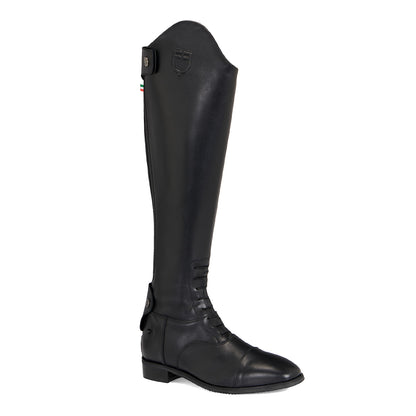 Unisex boots with laces and back zip
