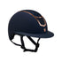 Helmet with rhinestones and wide visor homologation EN 1384-2023.