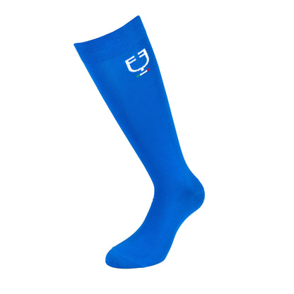 Stretch technical sock with Italian flag.