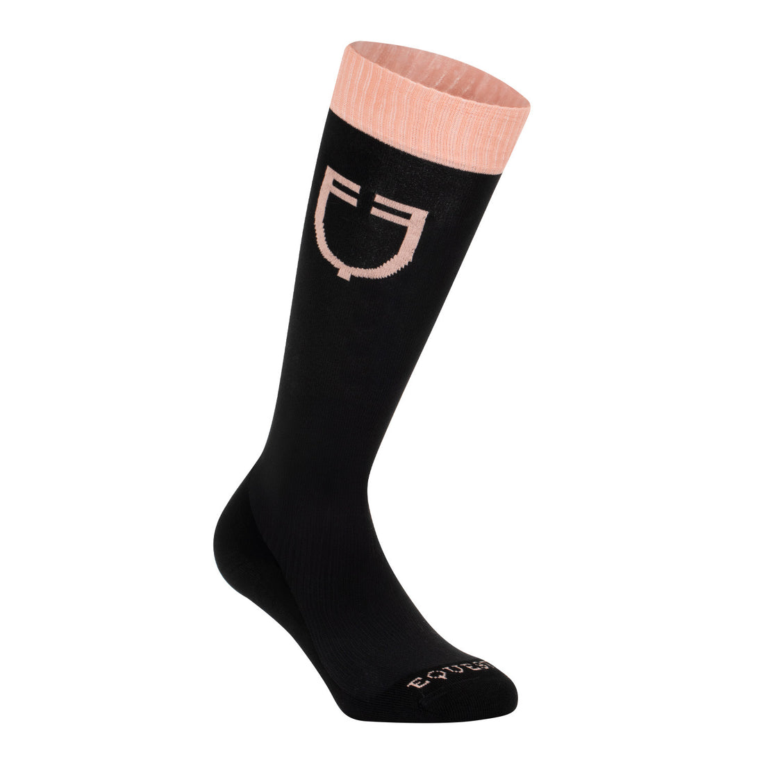 Stretch technical sock with contrasting logo.
