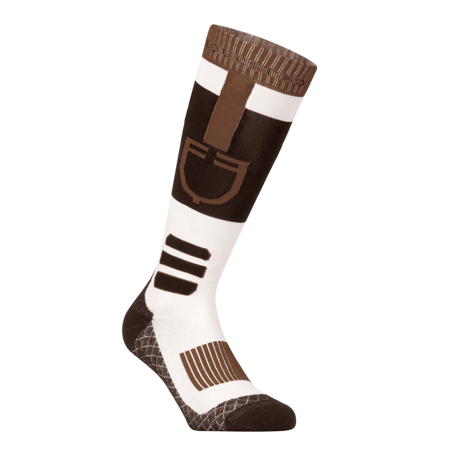 Sock in technical and breathable fabric with logo.