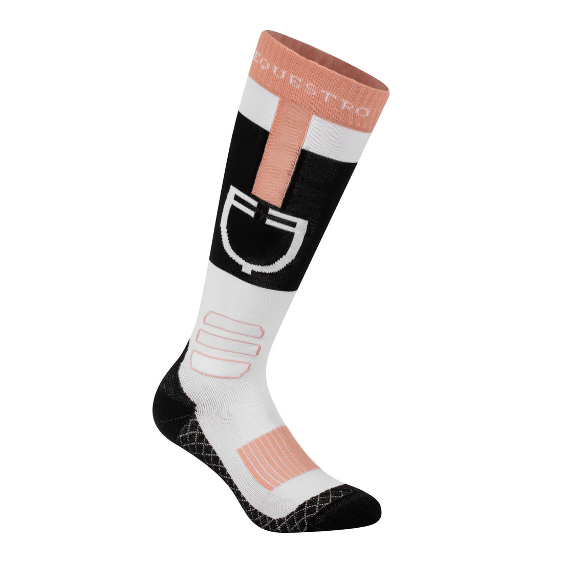 Sock in technical and breathable fabric with logo.