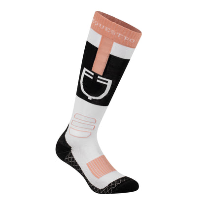 Sock in technical and breathable fabric with logo.