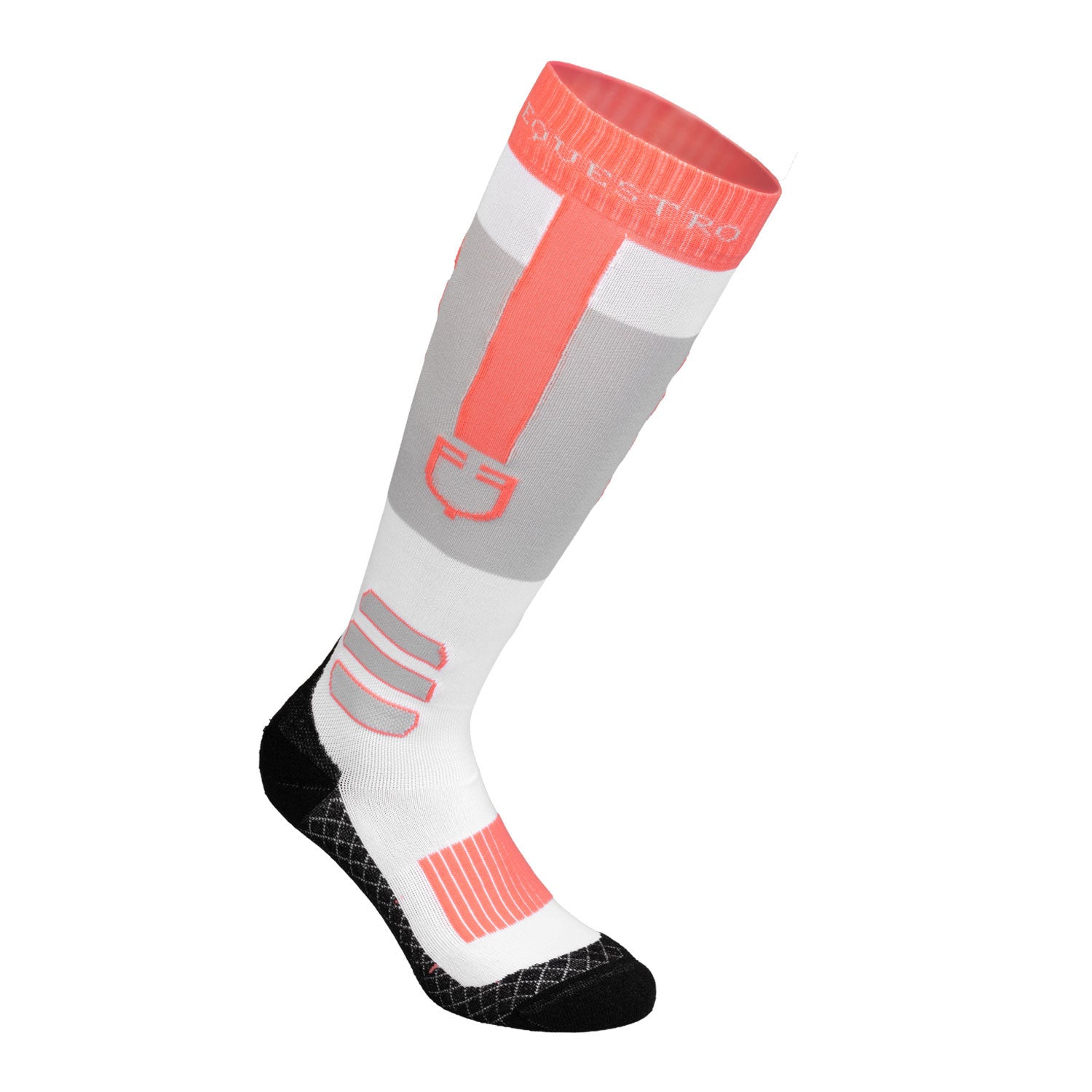 Sock in technical and breathable fabric with logo.