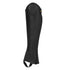 Unisex short leather gaiters with side zip.