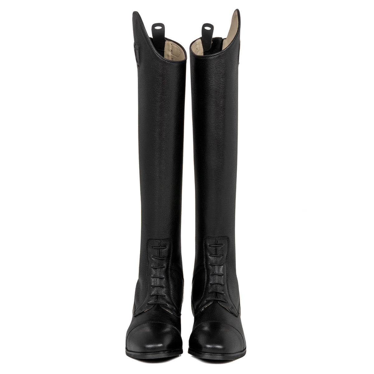 Unisex calfskin boots with front laces