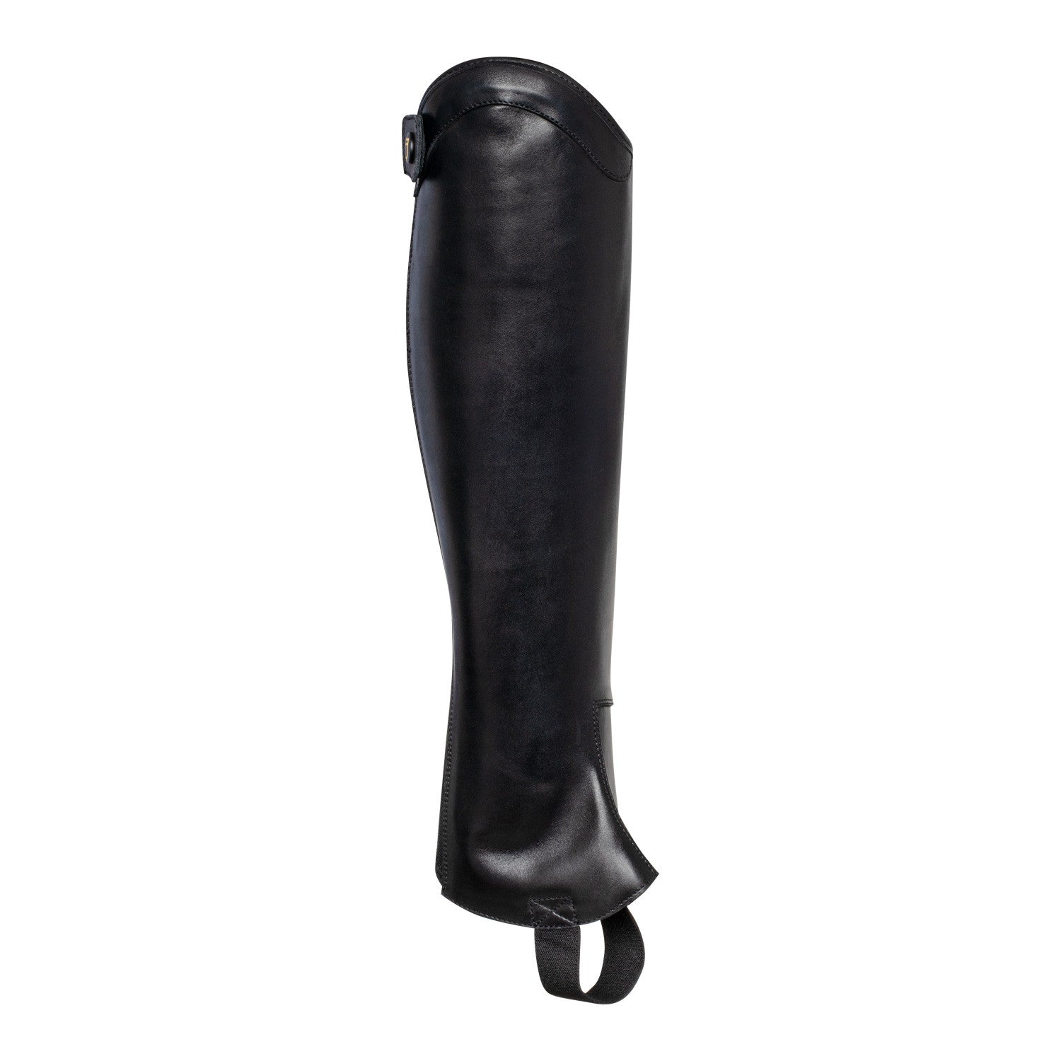 Unisex chaps with back zip and elastic band.
