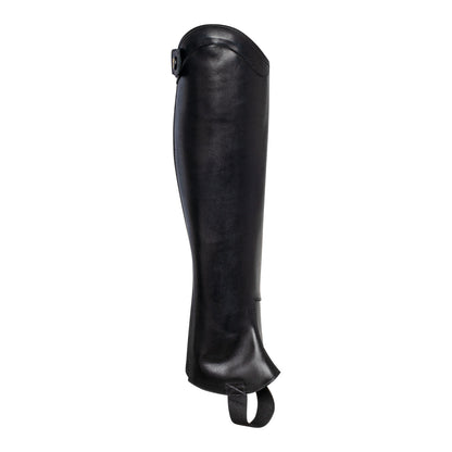 Unisex chaps with back zip and elastic band.