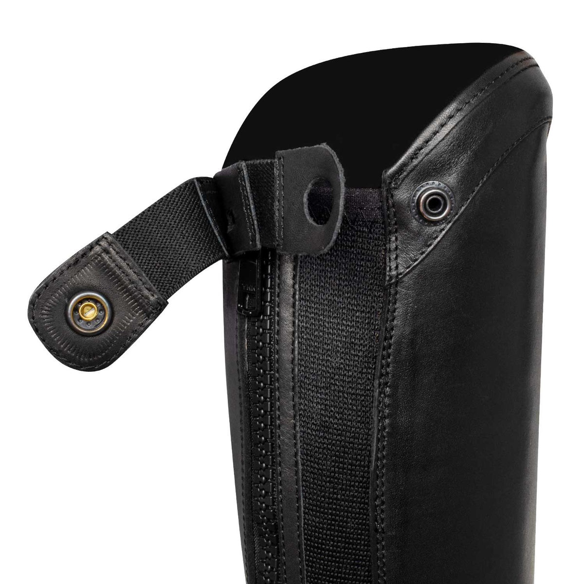 Unisex chaps with back zip and elastic band
