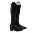 Neptune unisex leather boots with rear zipper.