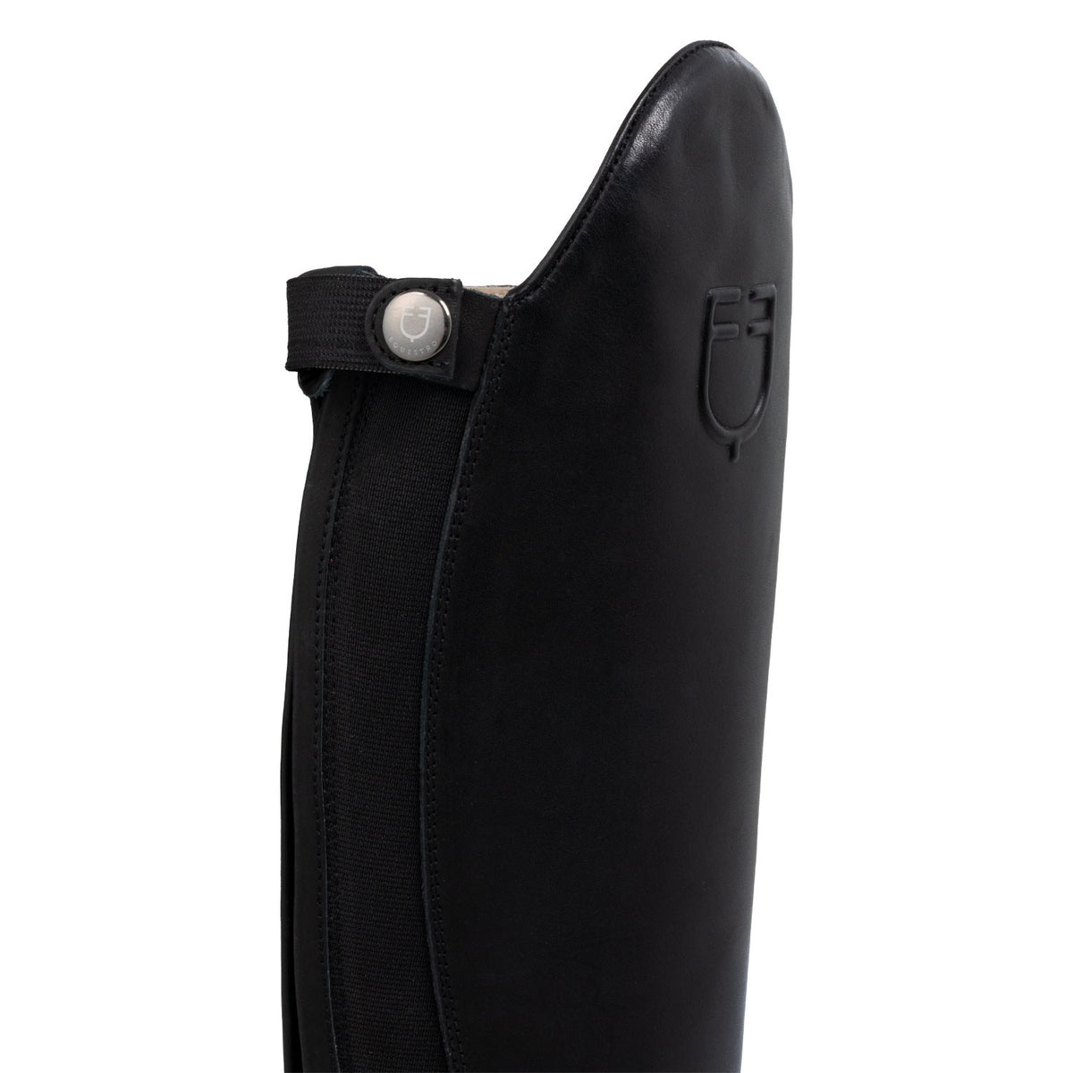 Neptune unisex leather boots with rear zipper