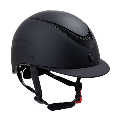 Unisex helmet with shiny frame homologation EN 1384-2023.