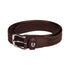 Elastic leather belt.