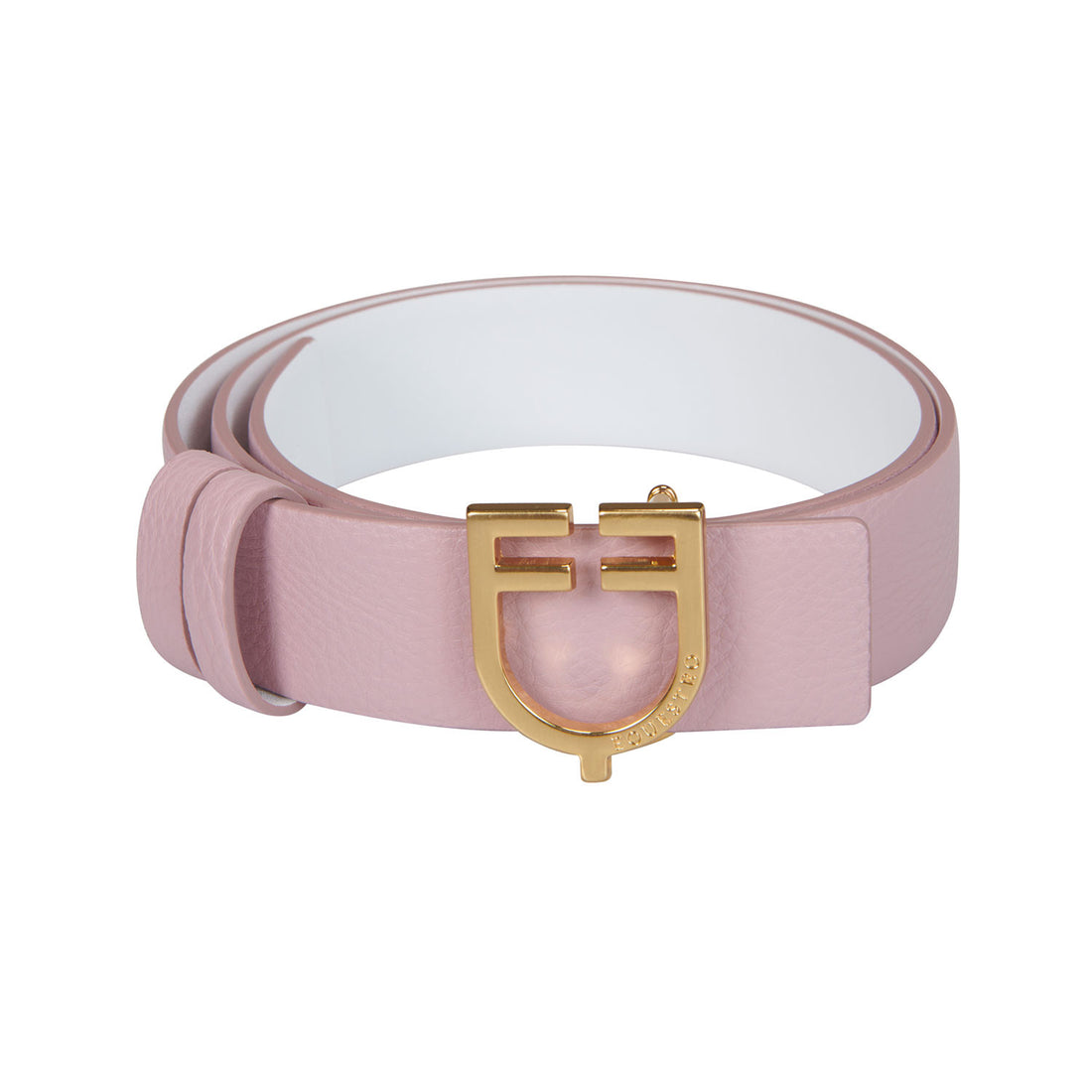 Double face smooth leather belt.