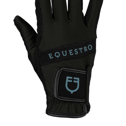 Gloves in technical fabric with multicolor logo