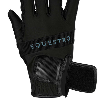Gloves in technical fabric with multicolor logo