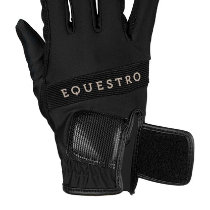 Gloves in technical fabric with multicolor logo