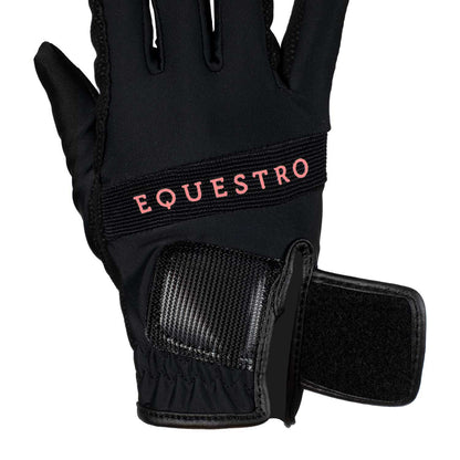 Gloves in technical fabric with multicolor logo