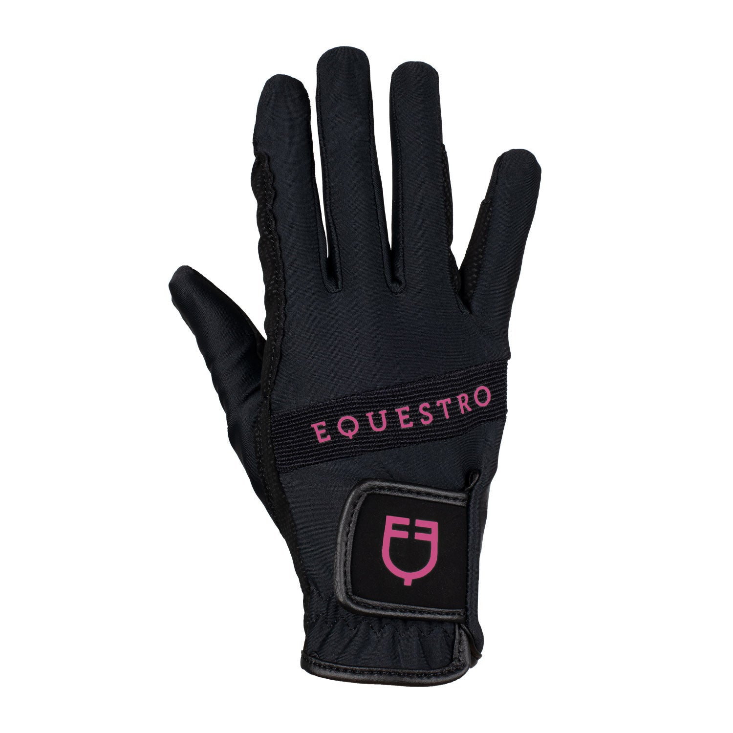 Gloves in technical fabric with multicolor logo.