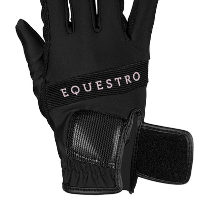 Gloves in technical fabric with multicolor logo