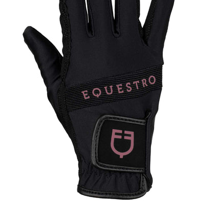 Gloves in technical fabric with multicolor logo