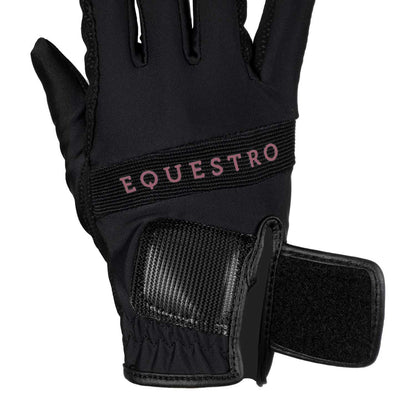 Gloves in technical fabric with multicolor logo