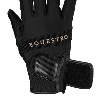 Gloves in technical fabric with multicolor logo