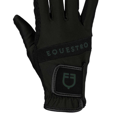Gloves in technical fabric with multicolor logo