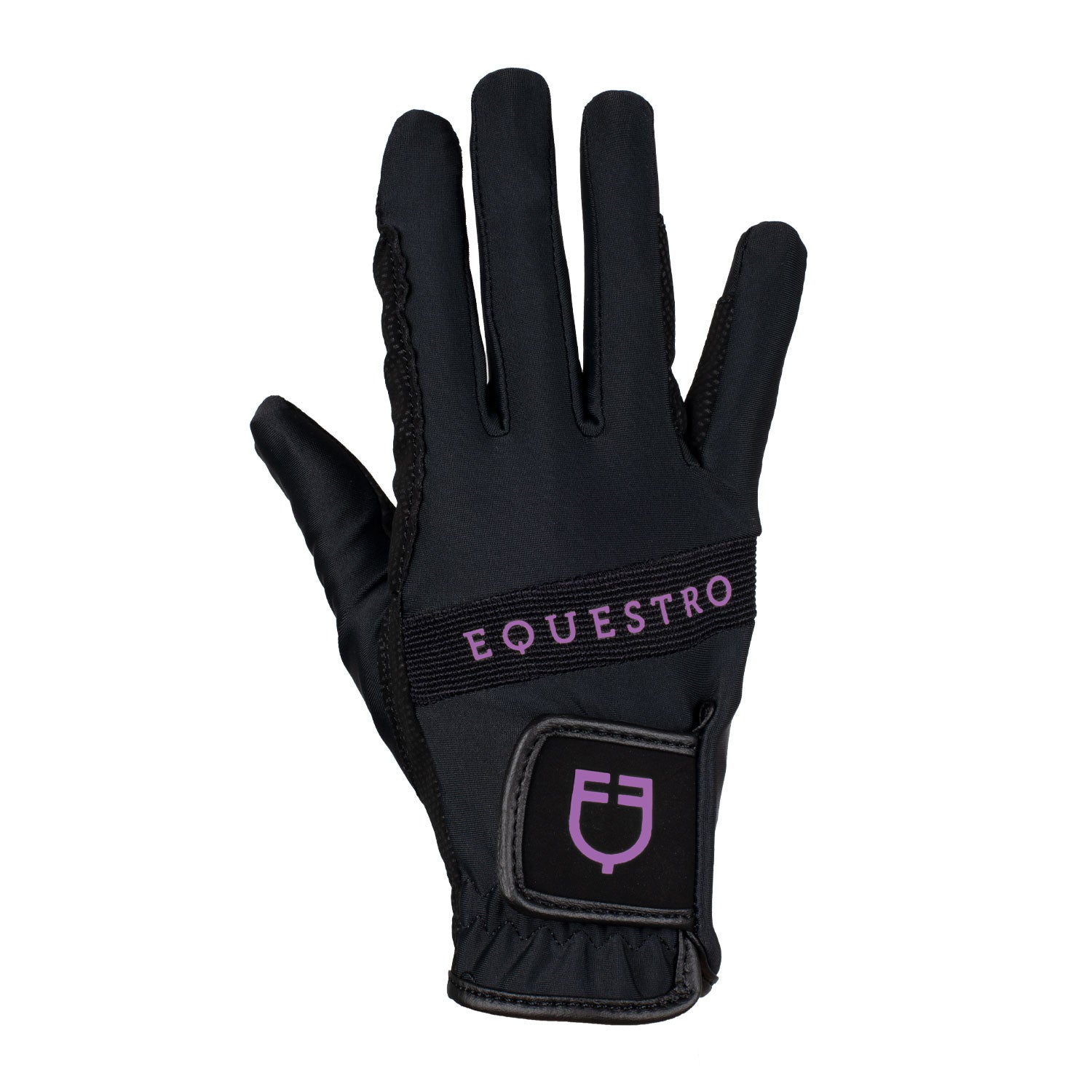Gloves in technical fabric with multicolor logo.