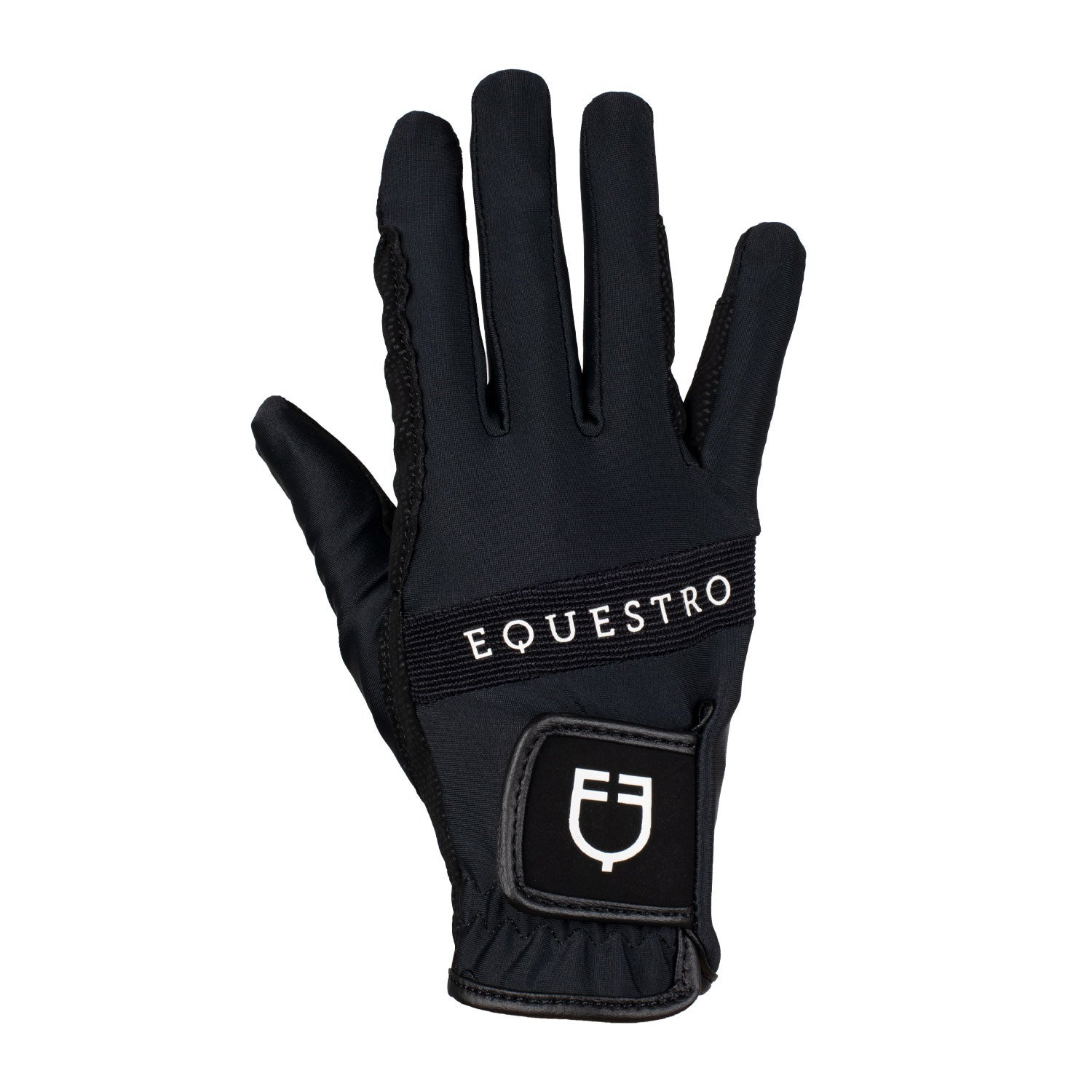 Gloves in technical fabric with multicolor logo.