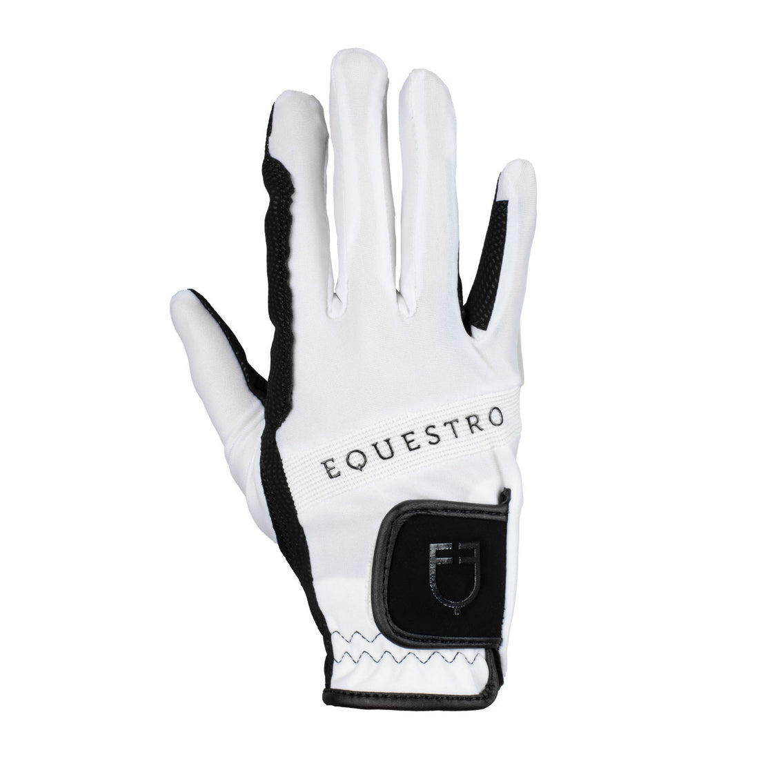 Gloves in technical fabric with multicolor logo.