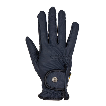 Unisex gloves in soft synthetic leather with hook-and-loop fastening.