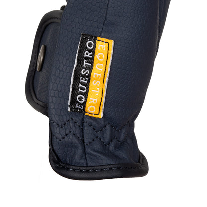 Unisex gloves in soft synthetic leather with hook-and-loop fastening